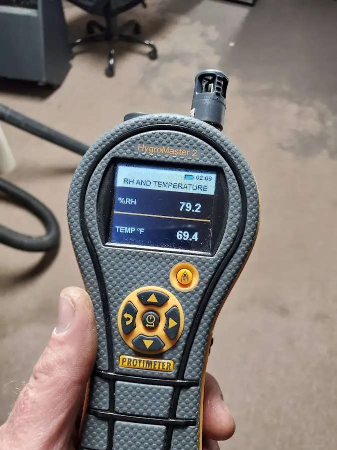 Moisture meter humidity assessment for Fire & Smoke Damage Restoration in Rancho Calaveras
