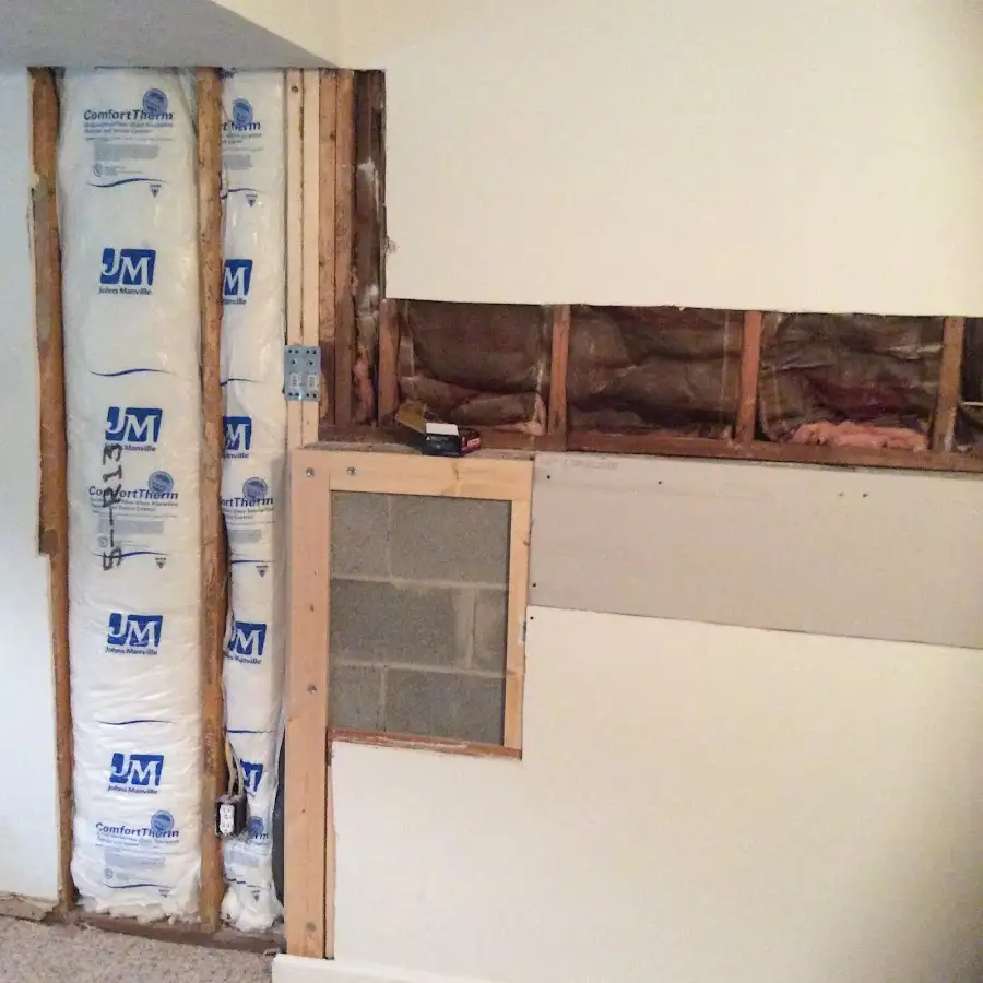 Wall insulation replacement during Odor Removal & Deodorization in Rancho Calaveras